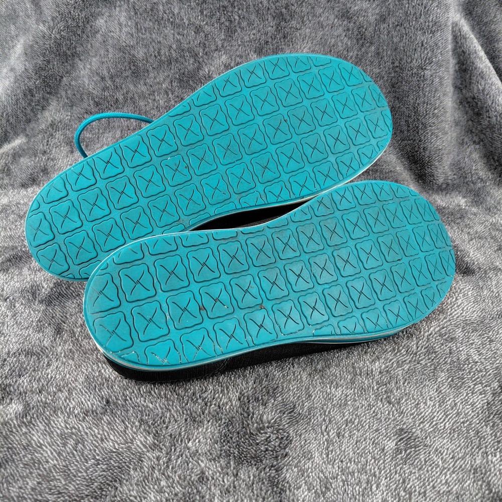 Twisted X Mens Shoes 7 1/2‎ M Black Denim Blue Laces Boat Shoes WCA0029 - Picture 8 of 8